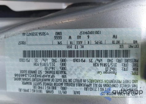 2012 Ford Focus Sel из США, поврежденный, VIN 1FAHP3H2XCL246598